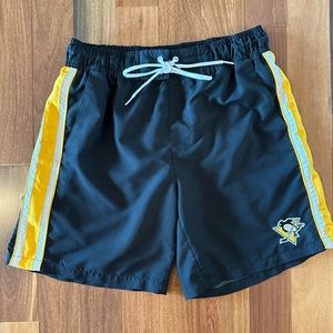 Men's Pittsburgh Penguins NHL G-III Sports Swim Shorts Size M - Like New